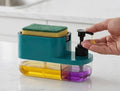 Space-Saving Kitchen Sink Organizer with Soap Dispenser Pack Of 1 (MULTICOLOUR)
